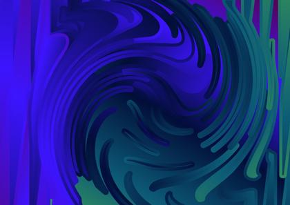 Swirling Blue Abstraction