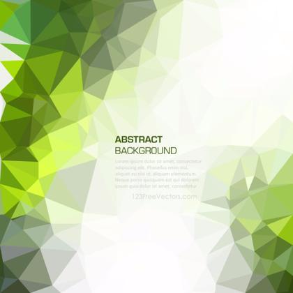 Polygonal Dark Green Background Clip Art