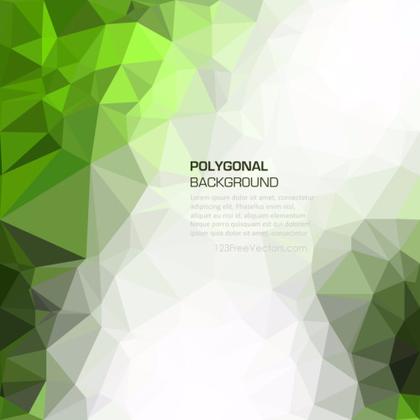 Dark Green Geometric Polygon Background Clip Art