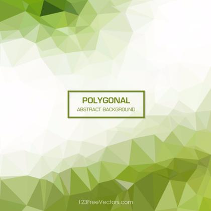 Moss Green Polygonal Background Illustrator