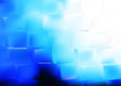 Blue Cubes Abstract