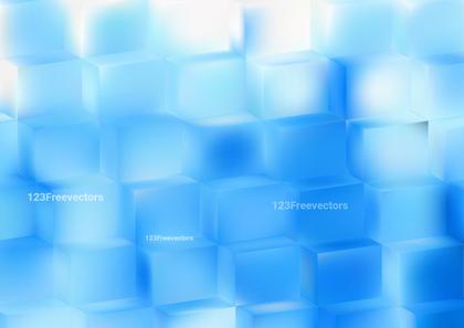 Blue Cube Abstract Background