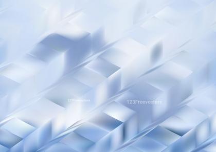 Blue and White Geometric Cubes Abstract Background