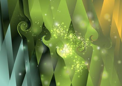 Abstract Green Swirls