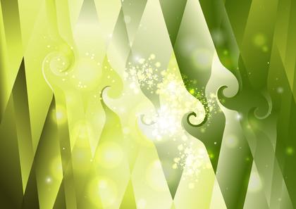 Abstract Green Swirls