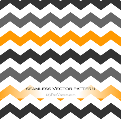 Black and Orange Seamless Chevron Background Pattern