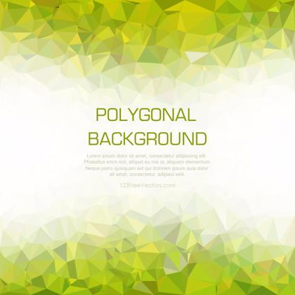 Yellow Green Low Poly Background Free