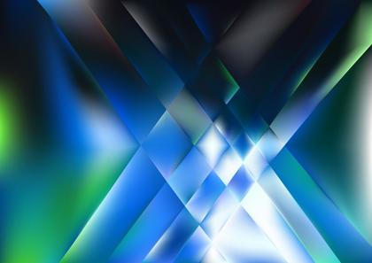 Abstract Blue Geometric Design