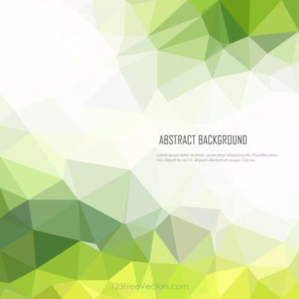 Yellow Green Abstract Polygonal Triangular Background Image