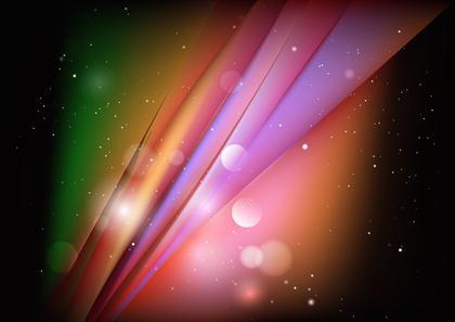Colorful Abstract Light Rays