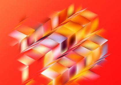 Geometric Red and Orange Composition
