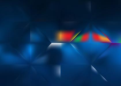 Abstract Blue Geometric Design