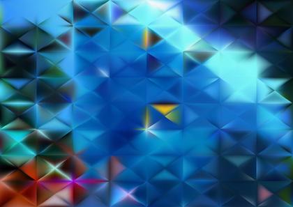 Geometric Blue Abstract
