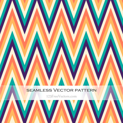 Free Colorful Chevron Pattern Vector Art