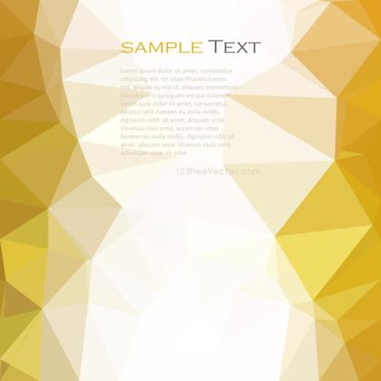 Light Gold Low Poly Background Illustrator