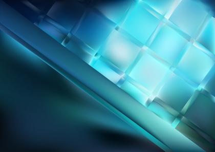 Abstract Blue Geometric Design