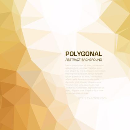Light Gold Abstract Low Poly Background Vector