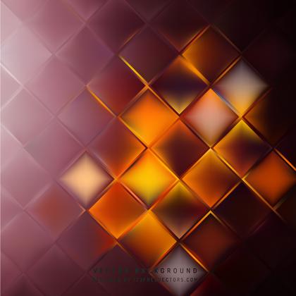 Abstract Dark Orange Square Background