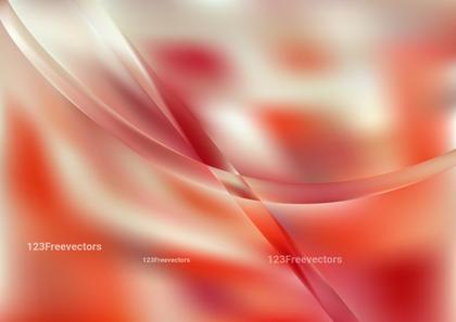 Abstract Red and Cream Curves