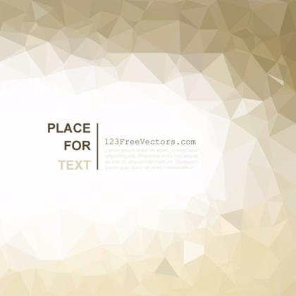 Polygonal Light Gold Background Design