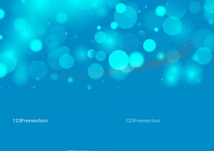 Abstract Blue Bokeh Background Vector Image