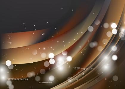 Abstract Brown and Gold Swirls