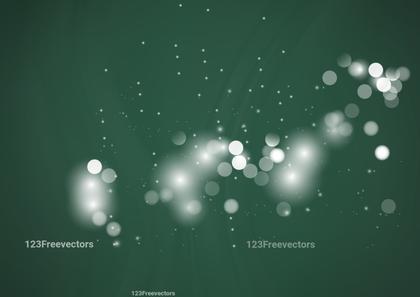 Abstract Dark Green Bokeh Defocused Lights Background Vector