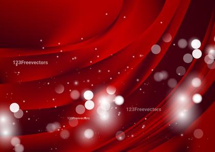 Abstract Dark Red Blur Lights Background Illustration