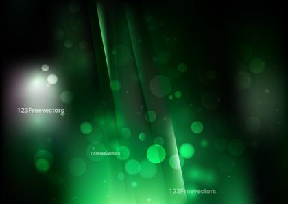 Green and Black Blurred Lights Background