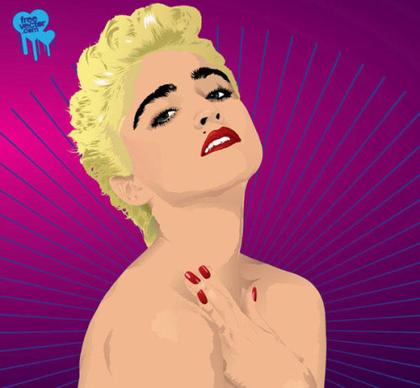 Madonna Free Vector Art