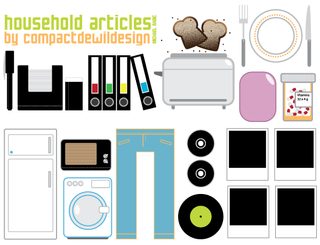 Free Vector Illustrations of Household Items