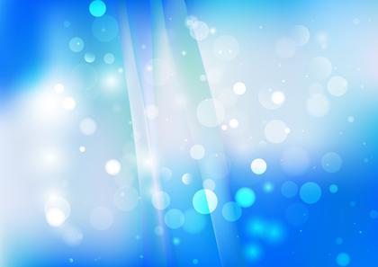 Free Download Abstract Blue and White Bokeh Lights Background Vector Eps