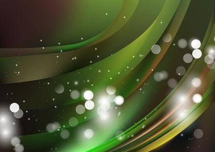 Abstract Green Swirls
