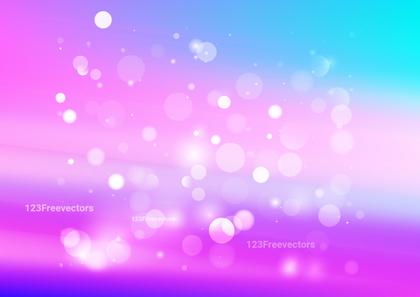 Abstract Bokeh Background with Pink and Blue Gradient