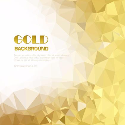 Low Poly Gold Background Design