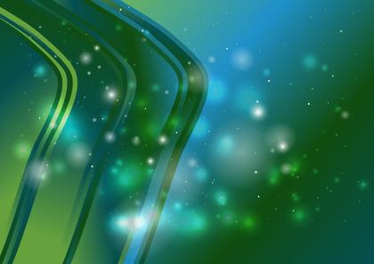 Green and Blue Abstract