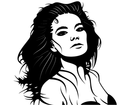 Bjork Vector Portrait
