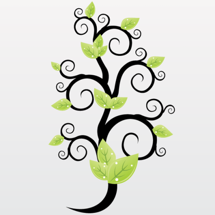 Floral Green Leaves Vector Graphics