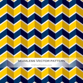 Navy Blue and Yellow Seamless Zigzag Pattern