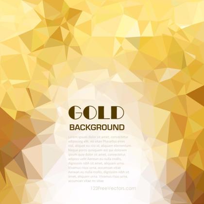 Gold Polygonal Background Clip Art