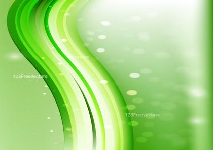 Green Wave Background