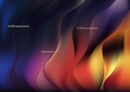 Abstract Red Yellow and Blue Wave Background Image