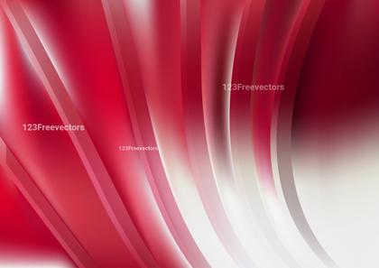 Crimson Wave Abstract