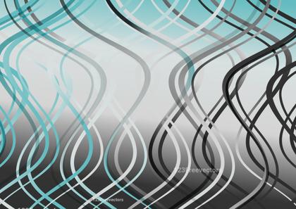 Blue and Grey Vertical Curved Lines Background Vector Graphic