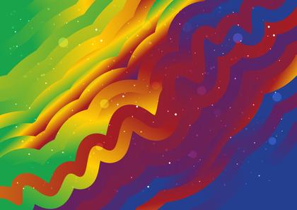 Abstract Colorful Gradient Wavy Background