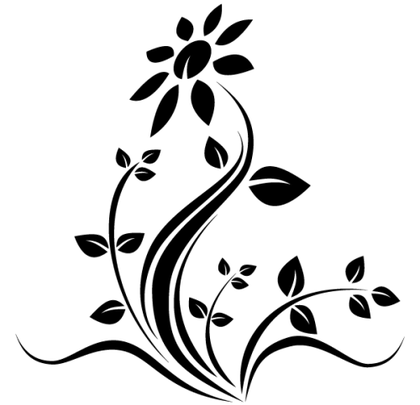 Flower Tattoo Design Vector