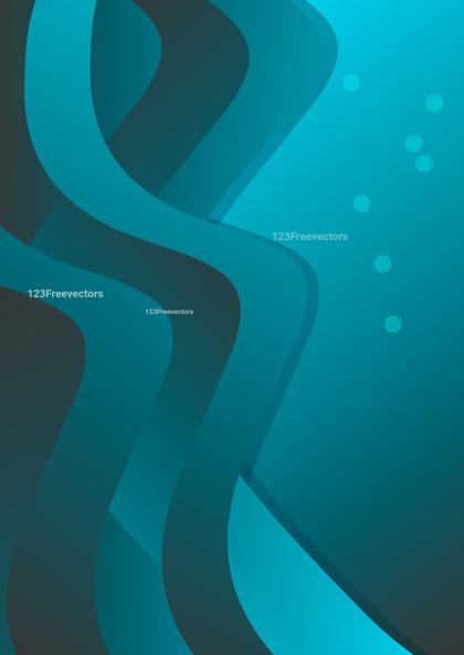 Abstract Teal Waves