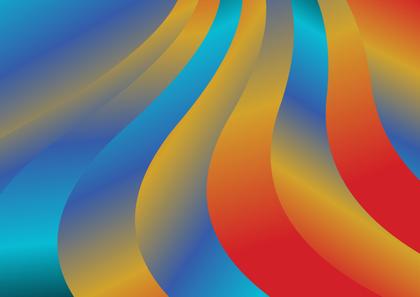 Free Download Abstract Red Orange and Blue Gradient Vertical Wave ...