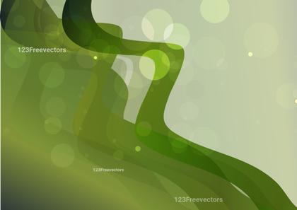 Abstract Green Swirls