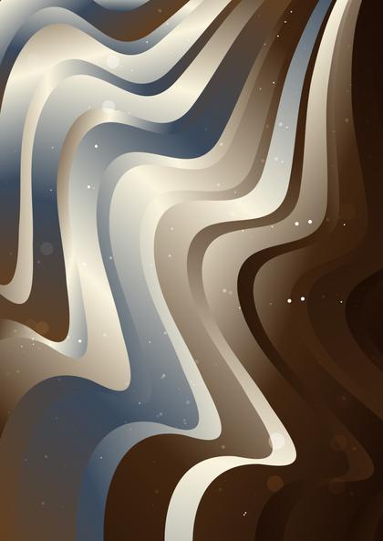 Free Download Abstract Blue and Brown Gradient Geometric Wavy Background